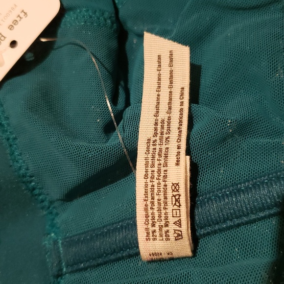 Free People NEW 'All For You' Lace Bralette TEAL Convertibile BRA NWT Women's S - Picture 10 of 12